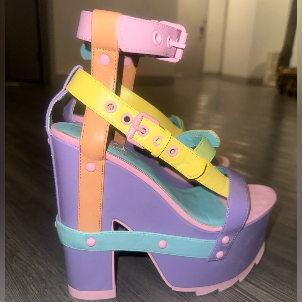 YRU platform Night Call rave shoes.